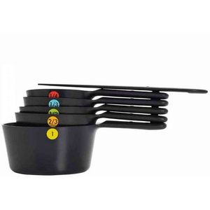 OXO Good Grips - Set van 5 maatbekers - maatbeker voor de keuken - zwart