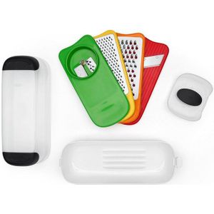 OXO Good Grips Complete set raspen, mandoline en spiralizer, praktische keukenaccessoires, meerkleurig