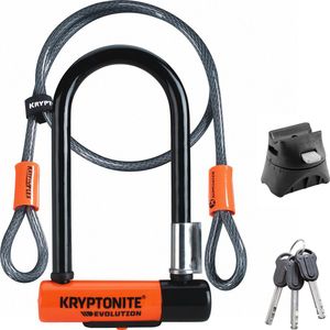 Kryptonite - Fiets accessoires - Evolution Mini 7 + Flex voor Unisex van Nylon - Zwart