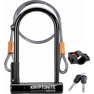 Kryptonite Keeper Standard met Kabel 4' Flex Beugelslot Zwart