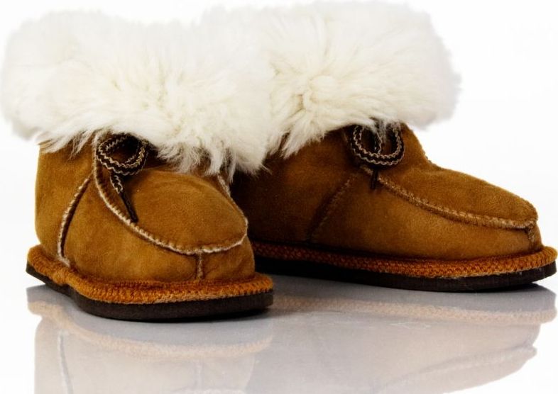 Bernardino - Babyslof - Cognac - Wol - Harde Zool