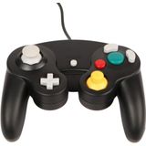 Teknogame - Gamecube Controller - Zwart - Dubbele Joysticks - Vibratiefeedback