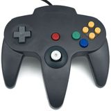 Teknogame - Bekabelde N64 Controller - Zwart - Wired Controller - Compatibel met Nintendo 64