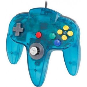 Nintendo 64 Controller Blauw Transparant (Teknogame)