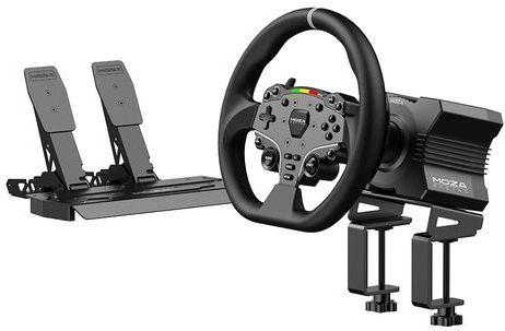 MOZA R5 - Bundel Stuur - Direct Drive Wheel Base - ES Stuurwiel - SR-P Lite Pedalen