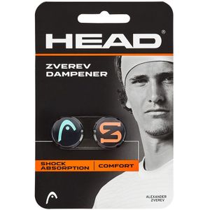HEAD Unisex volwassenen Zverev Dampener Tennis demper, blauwgroen/hot lava, eenheidsmaat