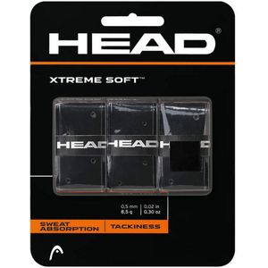 HEAD Xtreme Soft zwart 3er Overgrip, One Size