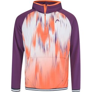 Topspin - Hoodie - Blauw - 100% Polyester - Met Halve Rits