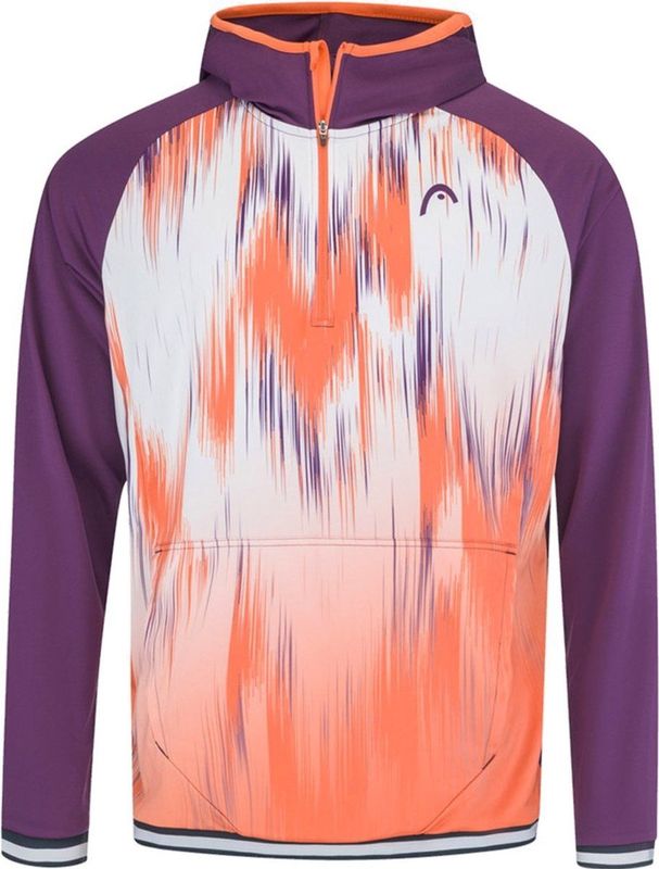 Topspin - Hoodie - Blauw - 100% Polyester - Met Halve Rits