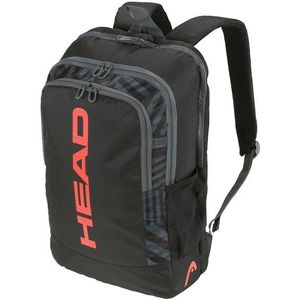 HEAD Base Backpack tennisrugzak, zwart/oranje, 17 liter