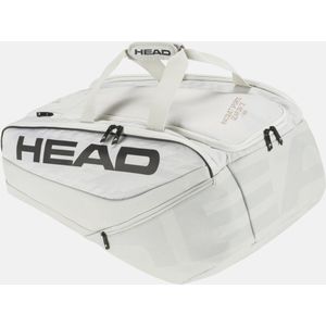 HEAD Unisex - Pro X Padel Bag padeltas voor volwassenen, wit/zwart, L