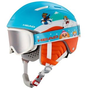 HEAD Unisex Youth MOJO PAW Set ski- en snowboardhelm, rood/blauw, XXS