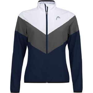 HEAD Club 22 Jacket Dames Blauw - Wit - Grijs - Maat XS