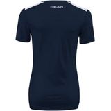 HEAD T-Shirt Club Tech Dames Blauw