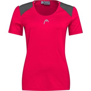 Tennisshirt HEAD Women Club 22 Tech Magenta-XXXL
