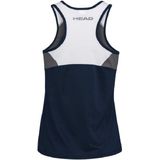 HEAD Tank Top Club Dames Blauw Wit Grijs
