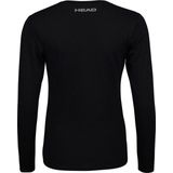 Head Racket Club Linda T-shirt Met Lange Mouwen Zwart L Vrouw