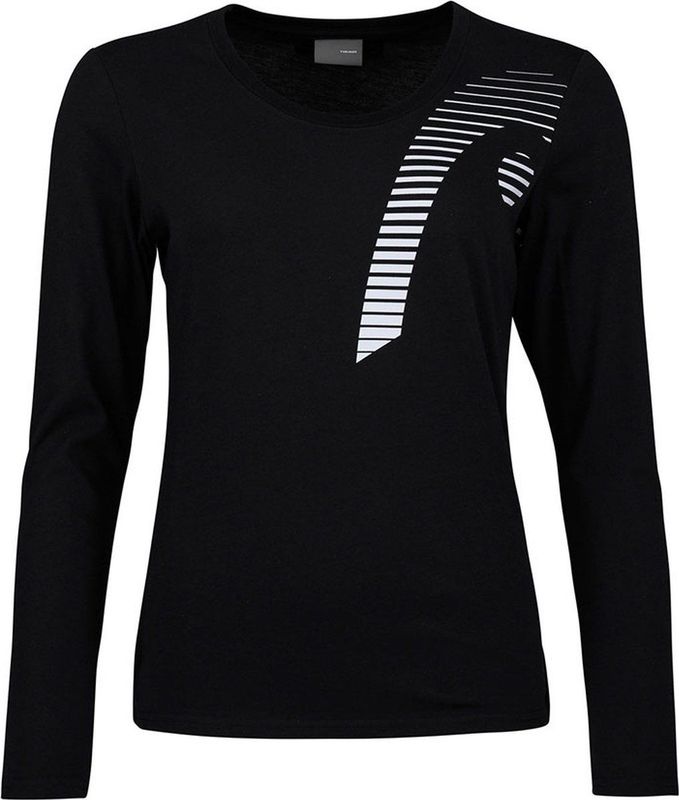 Head Racket Club Linda T-shirt Met Lange Mouwen Zwart L Vrouw
