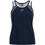 HEAD Tank Top Club Girls Junior Blauw Wit Grijs