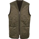 Barbour - Gewatteerd Vest Zip In Liner - Olijf Groen