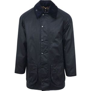 Barbour Beaufort - Outdoor Jas - Donkerblauw - Gewaxt Katoen