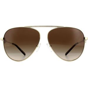 Michael Kors Aviator Womens Light Gold Brown Gradient zonnebril | Sunglasses