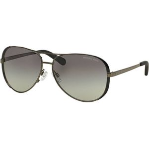 Michael Kors Aviator Womens Gunmetal Black Gray Gray Digient Zonnebril