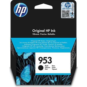 HP 953 Black Original Ink Cartridge inktcartridge 1 stuk(s) Origineel Normaal rendement Zwart