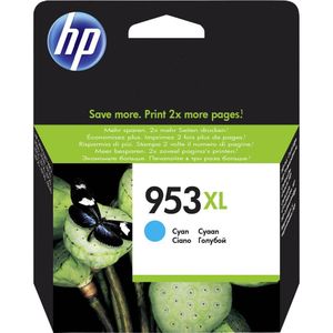 HP 953XL cyaan inktcartridge , 1.450 pagina's, OEM F6U16AE - origineel