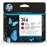 HP 744 Matte Black/Chromatic Red DesignJet Printhead printkop Thermische inkjet