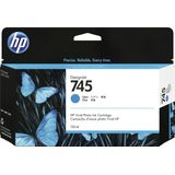 HP 745 130-ml DesignJet Cyan Ink Cartridge inktcartridge 1 stuk(s) Origineel Normaal rendement