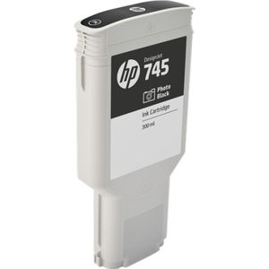 HP 745 (F9K04A) inktcartridge foto zwart hoge capaciteit (origineel)