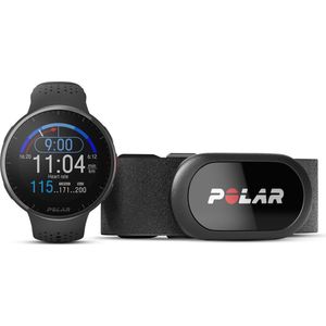 Polar Pacer Pro HR - Geavanceerd GPS Hardloophorloge - inlcusief hartslagmeter met borstband - Carbon Gray - Maten S-L