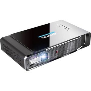 Byintek Mini draadloze projector R15 (WVGA, 600 lm, 1.2:1), Beamer, Zwart
