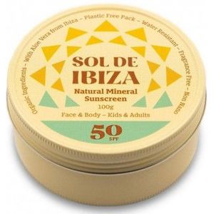 Sol de Ibiza vegan zonnebrand spf50 blikje 100 g
