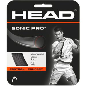 Head Sonic Pro Racketouw 12 m, 1,25 mm, zwart, 281028