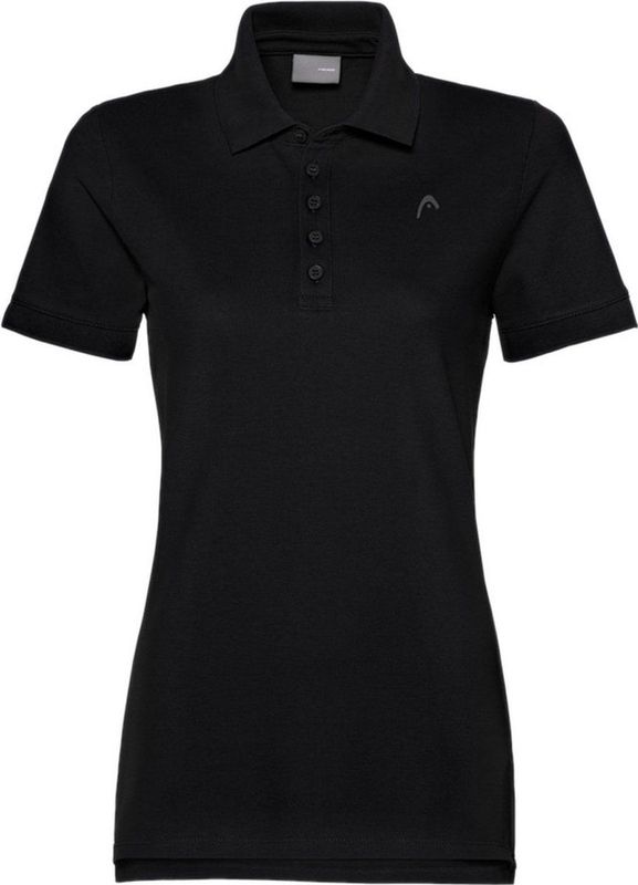 HEAD - Polo - Zwart - Dames - Katoen - 3-knoops Sluiting