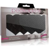 Tepelpads Peekaboo Zwart Één maat Hartjes