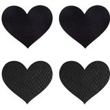 Peekaboo Nipple Cover Pasties PEEKABOO PASTIES CLASSIC HEARTS Zwart