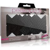 Peekaboo Nipple Cover Pasties PEEKABOO PASTIES CLASSIC X Zwart