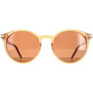 Serengeti rond dames glanzend beige beige mineraal gepolariseerde stuurprogramma's Leonora | Sunglasses