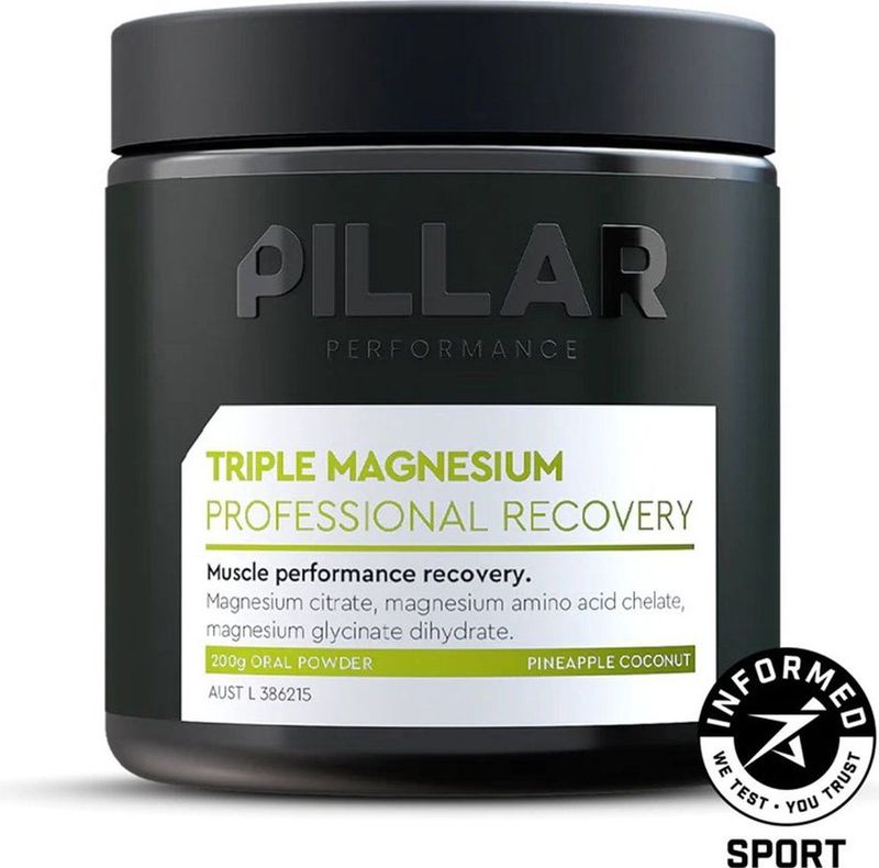 PILLAR Performance - Triple Magnesium - Professional Recovery - Pineapple & Coconut Jar 200g