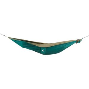 Ticket to the Moon Fair Trade & Handgemaakte 1-2-persoons King Size-Lichtgewicht-hangmat Bos Groen/Leger Groen voor op reis, kamperen en alledaags gebruik, XXL 3.2*2.3m, slechts 700g, uit Duurzaam Parachute Textiel Zijde Nylon, opzet tijd <1min., OEKO-TEX® 10J. Garantie