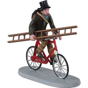 Lemax Kerstdorp reizende schoorsteenveger - 12035