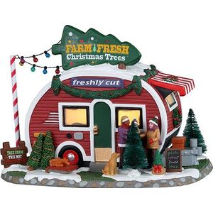 Lemax - 'Farm Fresh Christmas Trees' - Verlicht figuur - Exclusief adapter (werkt ook op batterijen)