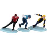 Lemax speed skaters, set of 3 kerstdorp figuur type 3 Vail Village 2023