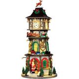 Lemax christmas clock tower bewegend kersthuisje 2014