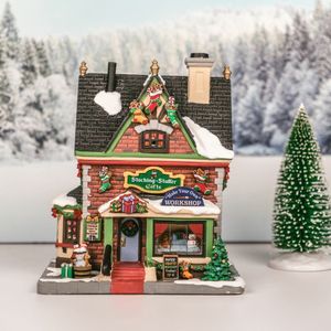 Blokhut met Led-verlichting | Miniatuur Kerstdorp Decor | It's all