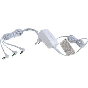 Lemax 94564-4,5V netadapter/poweradapter met 3 aansluitmogelijkheden - EU-stekker - kleur: wit - accessoires kerstwereld