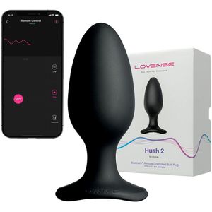 Lovense - Hush 2 Butt Plug App Bestuurbare Anale Vibrator